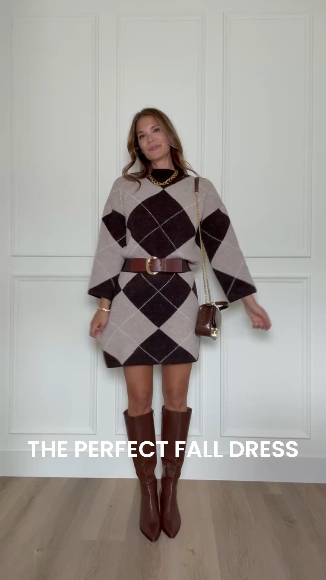 This argyle sweater dress is the fall outfit I’ve been waiting for. The oversized knit, rich neutral colors and tall boots make it feel cozy but still pulled together.

argyle sweater dress, fall dress, sweater dress, tall boots outfit, fall fashion, cozy fall outfit, neutral outfit, autumn style, date night outfit, tall girl fashion, StangandCo

#LTKootd #LTKSeasonal #LTKTall