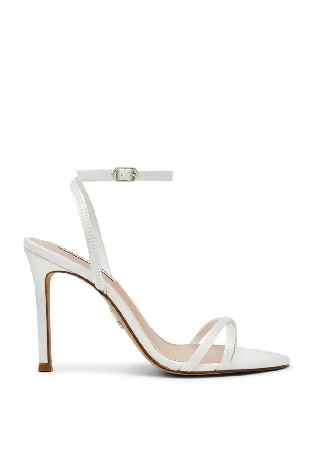 White STEVE MADDEN 'Jypsey Cnp Ip3' Fabric Heels | Debenhams | Debenhams UK