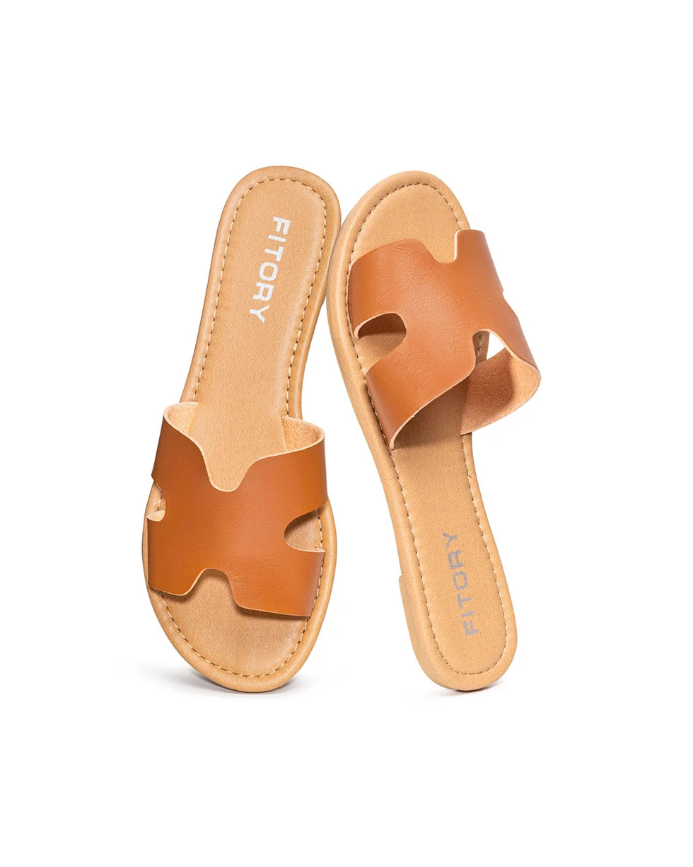 Emma | Women's Casual Flat Slides | Fitory Footwear US
