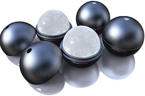 Chillz Extreme Ice Ball Molds - Original & Best Ice Barware Tool Set - 4 Ball Capacity Mold - Mak... | Amazon (US)