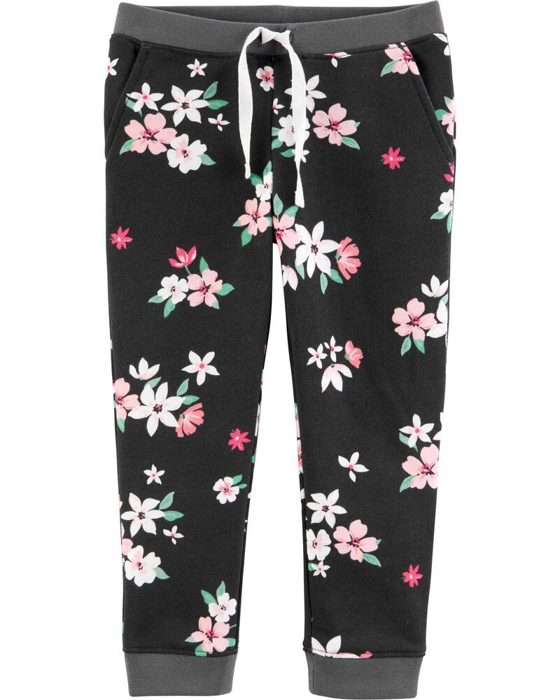 Floral Pull-On Fleece Joggers | Carter's