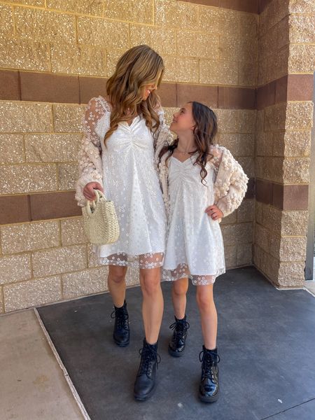 Mother’s Day Outfits 💐 

Mommy and me matching dresses, mommy and me outfits, white dress, spring dress, girls dress, summer dress, knit sweater, sweater, straw handbag, boots, black boots, mom outfit, family outfit. #ltkpetite #jenniferxerin 

#LTKKids #LTKFindsUnder50 #LTKFamily