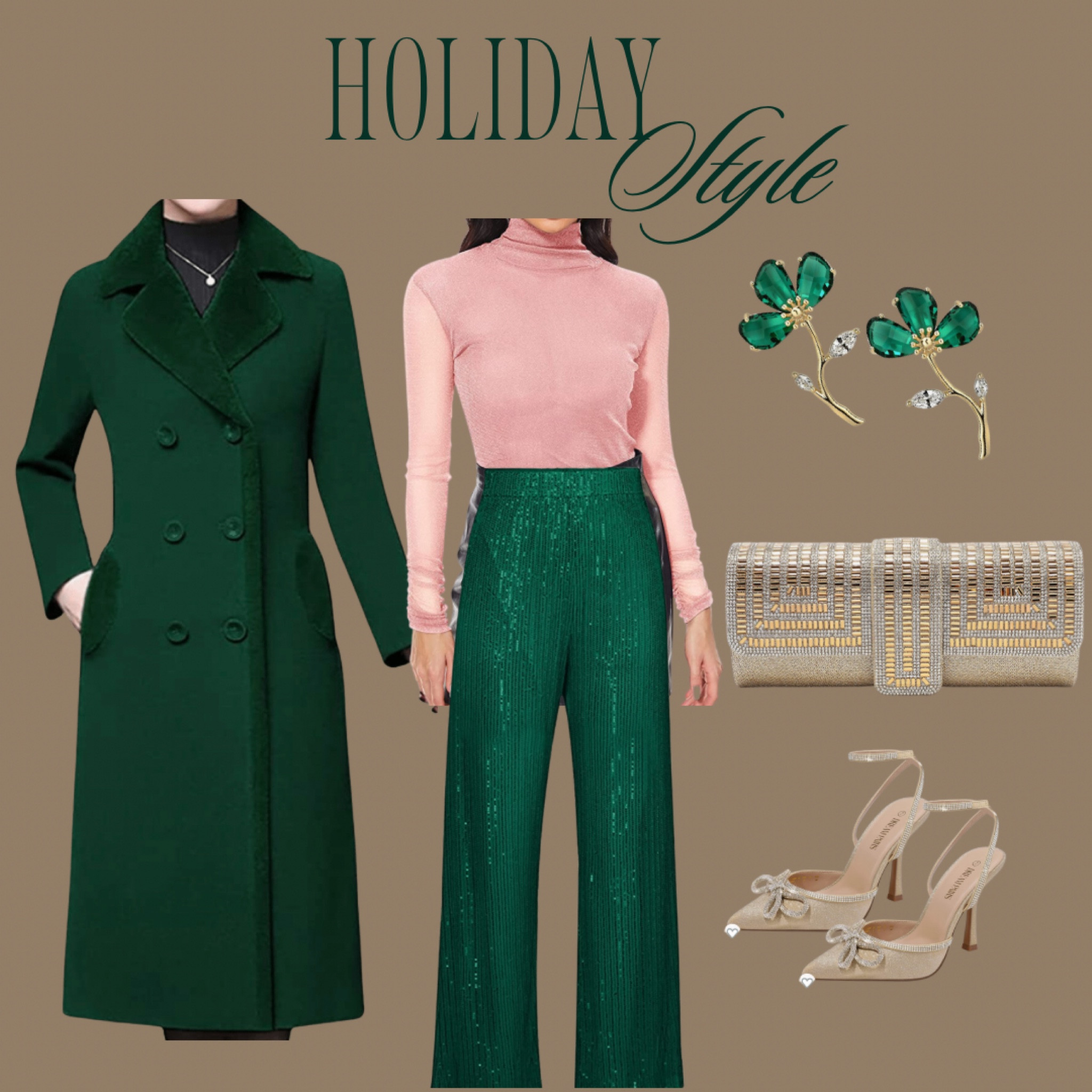 The unexpected shimmery pink mock neck andes interest and elegance to this holiday party outfit. 

#LTKHoliday #LTKstyletip #LTKSeasonal