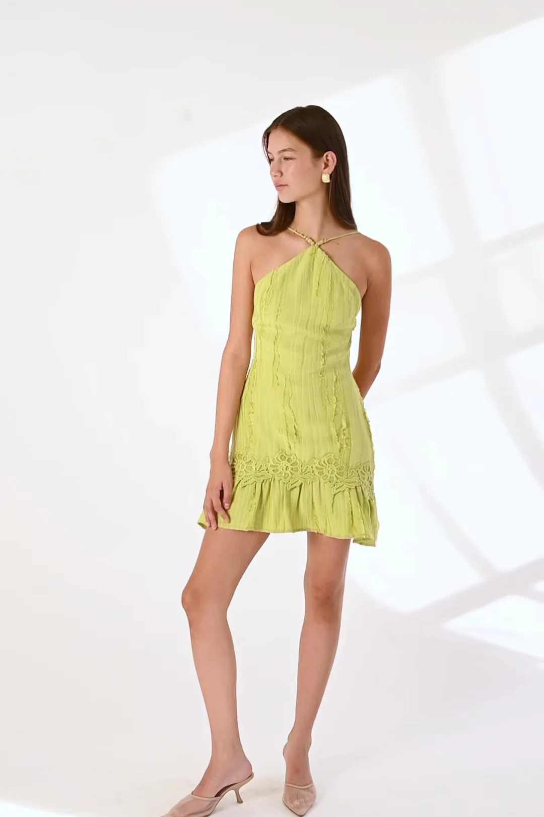 Banyan Textured Dress | Yellow The Label
