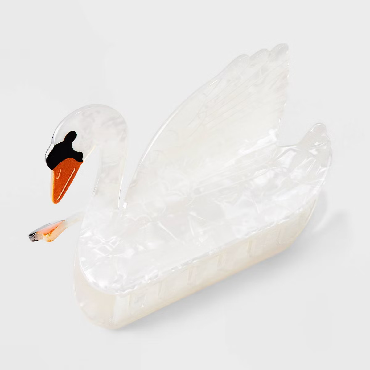 Acrylic Swan Hair Claw Clip - Wild Fable™ White | Target
