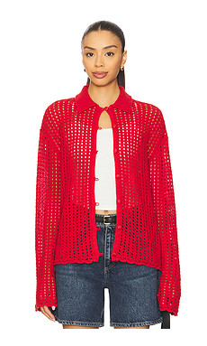 Rag & Bone Khloe Cardigan in Port Red from Revolve.com | Revolve Clothing (Global)