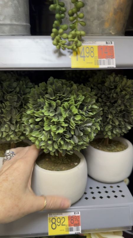 Walmart faux potted greenery 
Faux topiaries 
Under $20

#LTKfindsunder50 #LTKhome #LTKsalealert