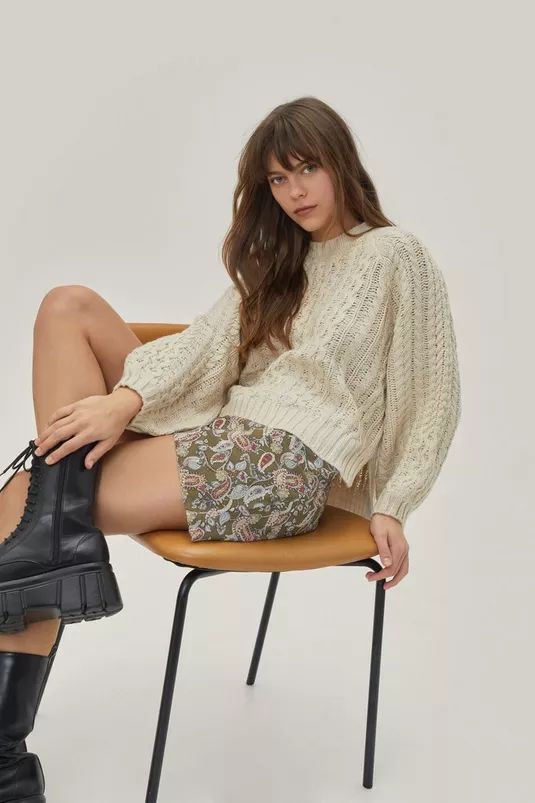 Super Chunky Cable Oversized Sweater | Nasty Gal (US)