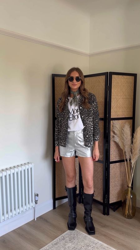 GLASTONBURY OUTFIT INSPO 

A size 10 in the Boohoo Faux Leather Metallic High Waisted Tailored Shorts
I sized up in these so they weren’t too tight or short

An Elton John x More, by Christopher Kane t-shirt, I bought this last year so no longer available but I’ve linked similar 

Topshop Rain premium leather western knee boots in black 

A size 12 in the Boohoo Leopard Print Denim Jacket (I sized up two)

GANNI ‘tech festival bag’

RayBan round sunglasses in the size 53


Festival outfit, eras tour outfit, festival fashion, Glastonbury outfit
Cowboy boots, silver shorts, leopard print jacket


 

#LTKfestival #LTKuk #LTKsummer