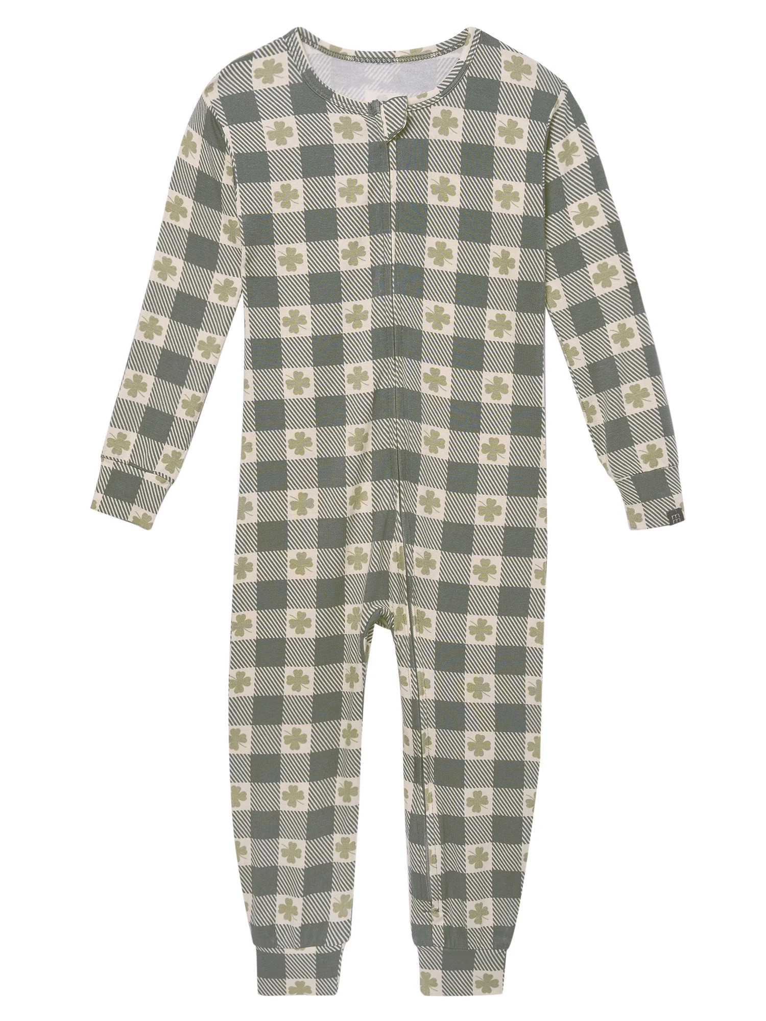 Modern Moments by Gerber Toddler Neutral St. Patrick's Day One-Piece Pajama, Sizes 12M-5T | Walmart (US)