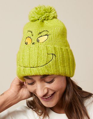 AE Grinch Beanie | American Eagle Outfitters (US & CA)