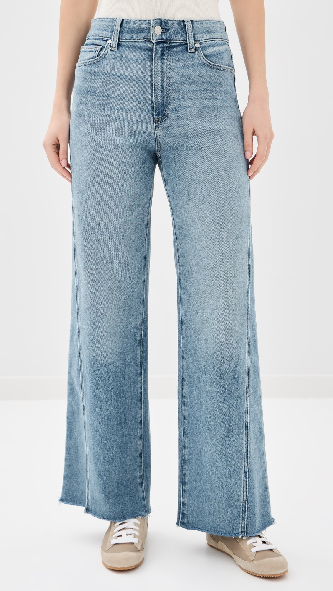 Anessa Jeans with Twisted Outseam Panel and Raw Hem 31" | Shopbop
