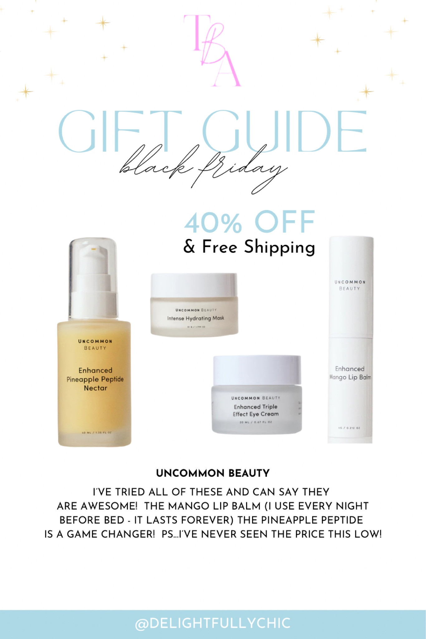 Uncommon James 
Self care 
Beauty
Gift guide 
Skincare 

#LTKGiftGuide #LTKbeauty #LTKCyberWeek