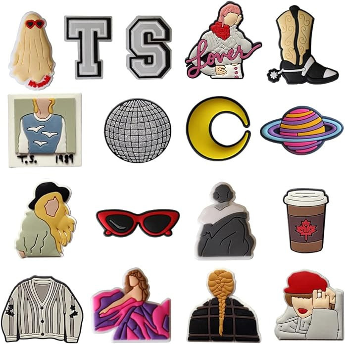 Qiuseadu Singer Shoe Charms TS Cowboy Midnight Lover Merch PVC Shoe Charms | Amazon (US)