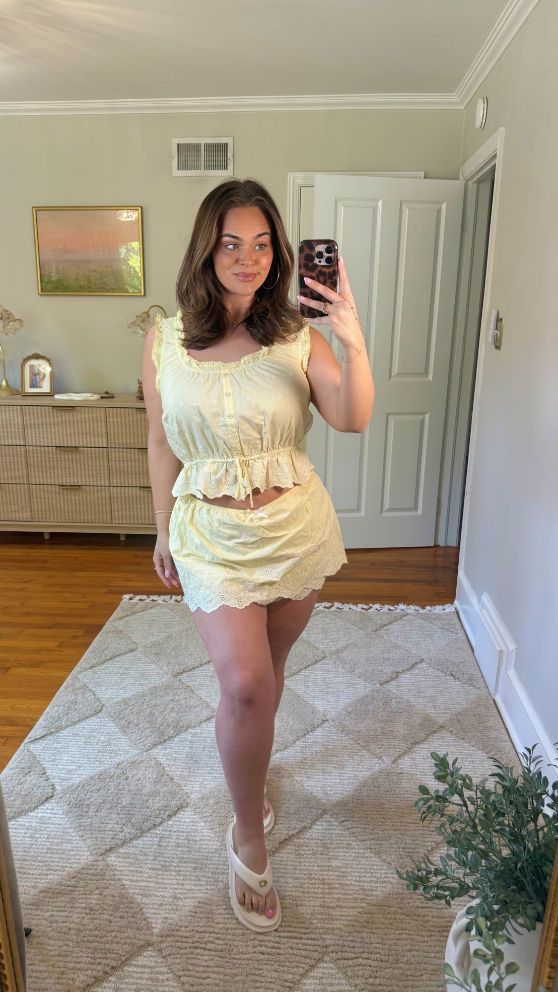 Wearing a large in the top and the skort!!! 

This is apart of Targets festival line and is so freaking cute!!!