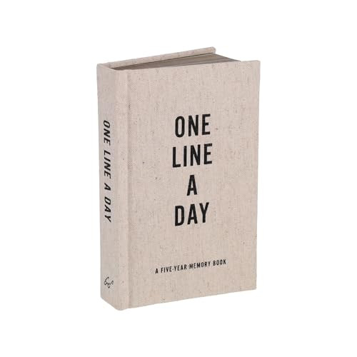 Canvas One Line a Day: A Five-Year Memory Book (Yearly Memory Journal and Diary, Natural Canvas Cover) | Amazon (US)