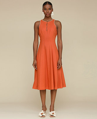 Avec Les Filles Women's Panelled Halter Swing Dress - Macy's | Macy's