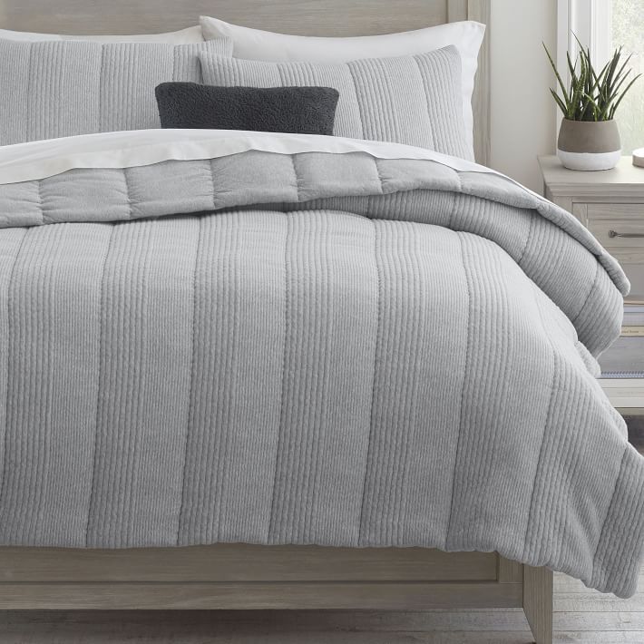 West Elm Cloud Jersey Comforter | Pottery Barn Teen