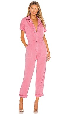 PISTOLA Grover Jumpsuit in Flamingo from Revolve.com | Revolve Clothing (Global)