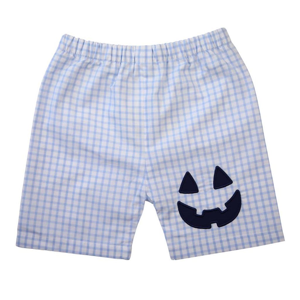 Blue Boo-Tastic Jack-O-Lantern Shorts | The Bella Bean