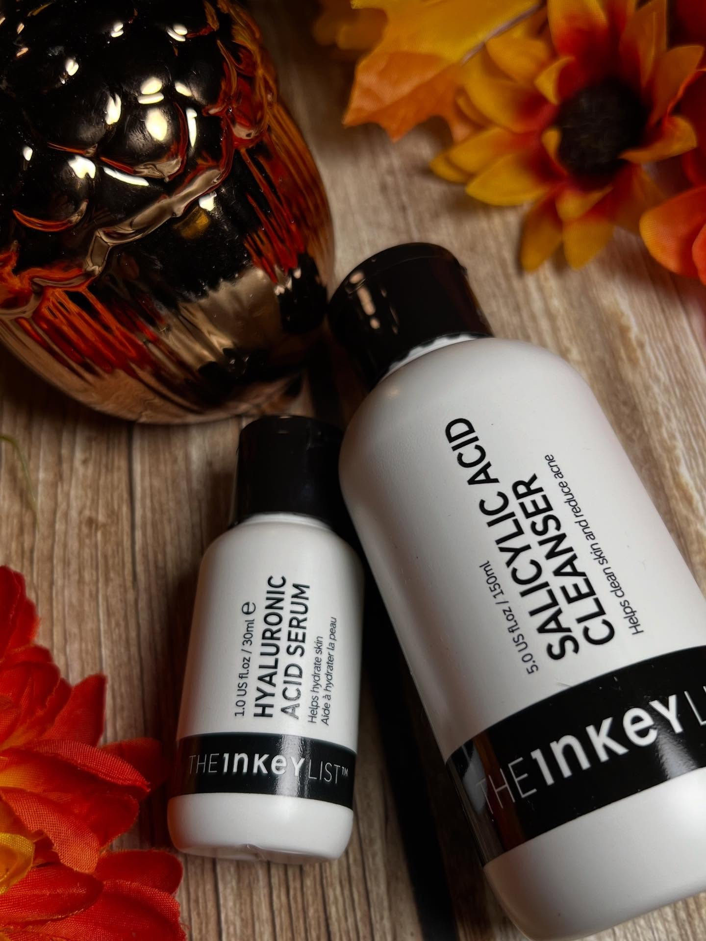 🤍The Inkey List Hyaluronic Serum & Salicylic Acid Cleanser 🖤(gifted)

After all those Halloween looks and the fall season in full effect - my skin combination skin has an adjustment period and @theinkeylist has a few skincare products you might want to add to cart!

The best part - these skincare products are less than $20! 

✨Salicylic Acid Cleanser
Non drying daily facial wash that removes impurities and excess oil. Also visibly reduces the appearance of acne, blackheads and blemishes.

✨Hyaluronic Acid Serum
Fast absorbing skin serum, proven to deliver instant and long lasting hydration to plump skin and reduction of fine lines. 

🛍️Shop my storefronts to make the most of the savings  @sephora sale!

#sephorasale #inkeylist #skincaretips #skincareproductsthatwork #skincarefavorites #skincaremusthave #cleanatsephora #cleaningredients

#LTKFindsUnder100 #LTKFindsUnder50 #LTKBeauty