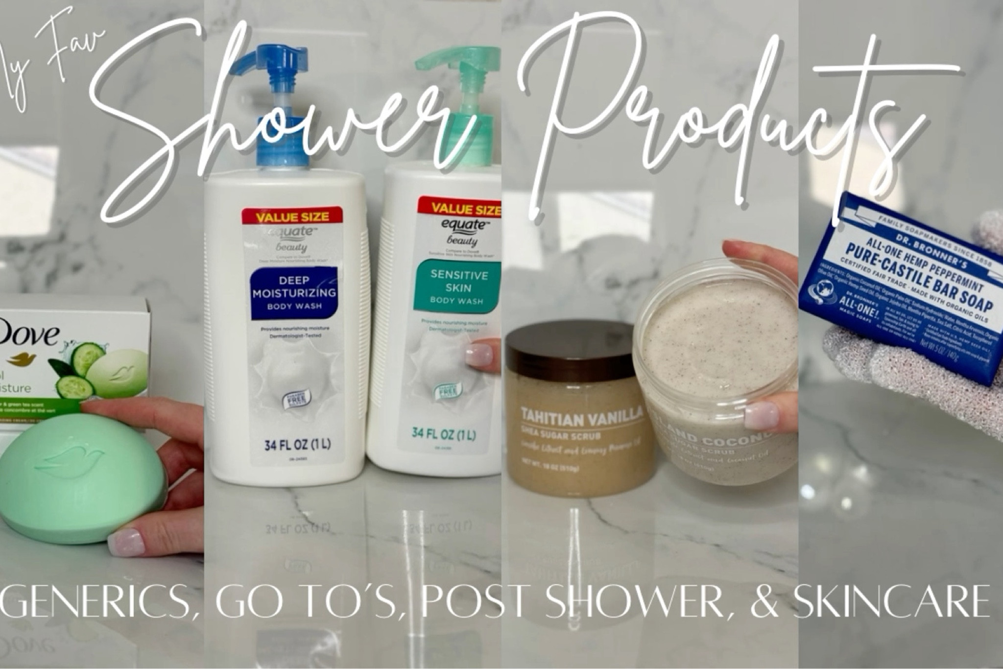 My Fav Shower Products: Generics, Travel Size, Go To’s, Post Shower, & Skincare | Tips & Tricks 🧼🚿 Full video on YouTube 

#LTKFindsUnder50 #LTKBeauty #LTKFamily