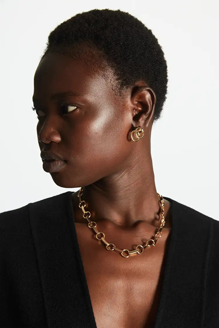 LAYERED HOOP STUD EARRINGS | COS (EU)