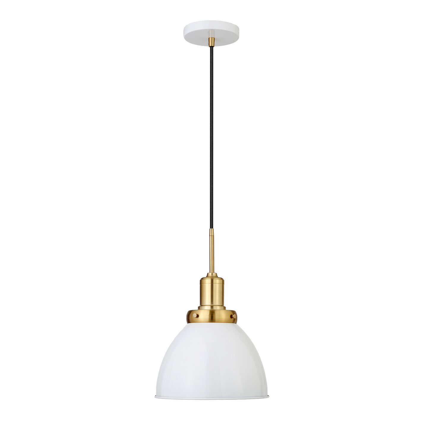Iris Brass And Metal Dome Pendant Lamp | World Market
