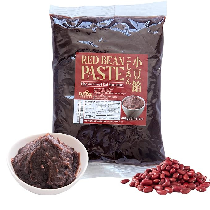 Fusion Select Red Bean Paste - Fine Sweetened Adzuki Bean Paste for Mooncake, Desserts, Buns, Pas... | Amazon (US)