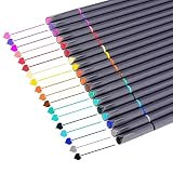 iBayam Journal Planner Pens Colored Pens Fine Point Markers Fine Tip Drawing Pens Fineliner Pen for Bullet Journaling Writing Note Taking Calendar Coloring Art Office School Supplies, 18-Pack | Amazon (US)
