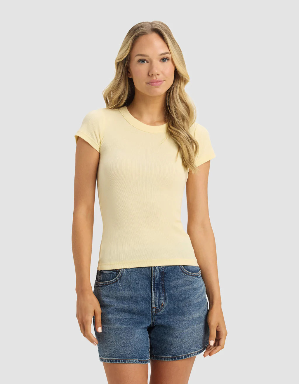 Women's Fine Ribbed Tee | Cozy Earth