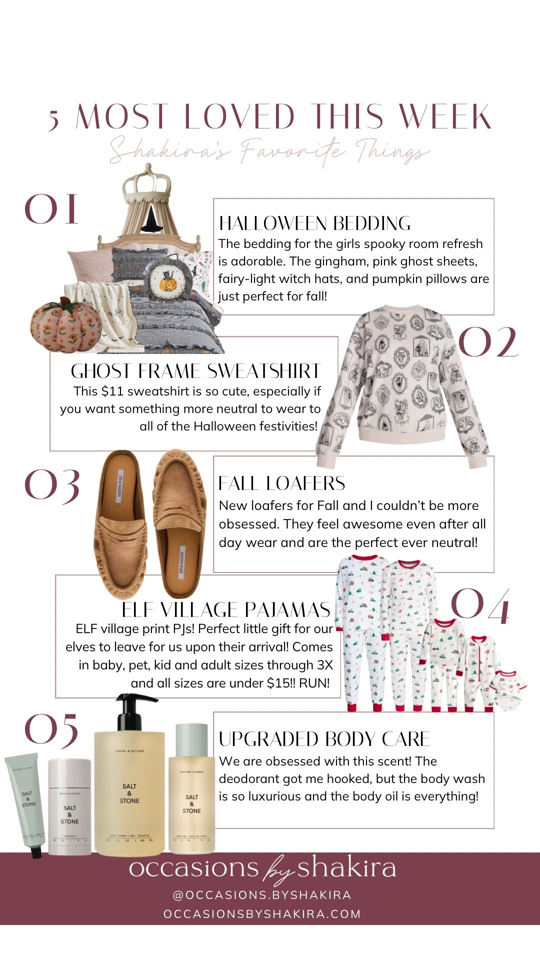 Your 5 Most Loved items from Instagram this week.
