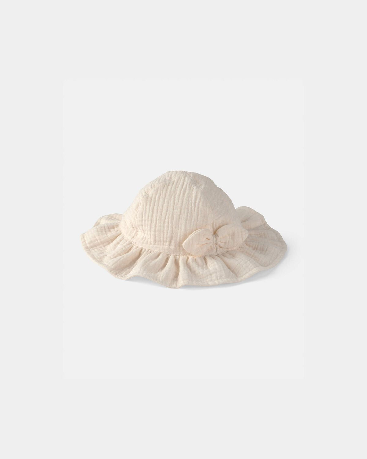 Baby Girl Bow Sun Hat - Ivory | Carter's | Carter's Inc