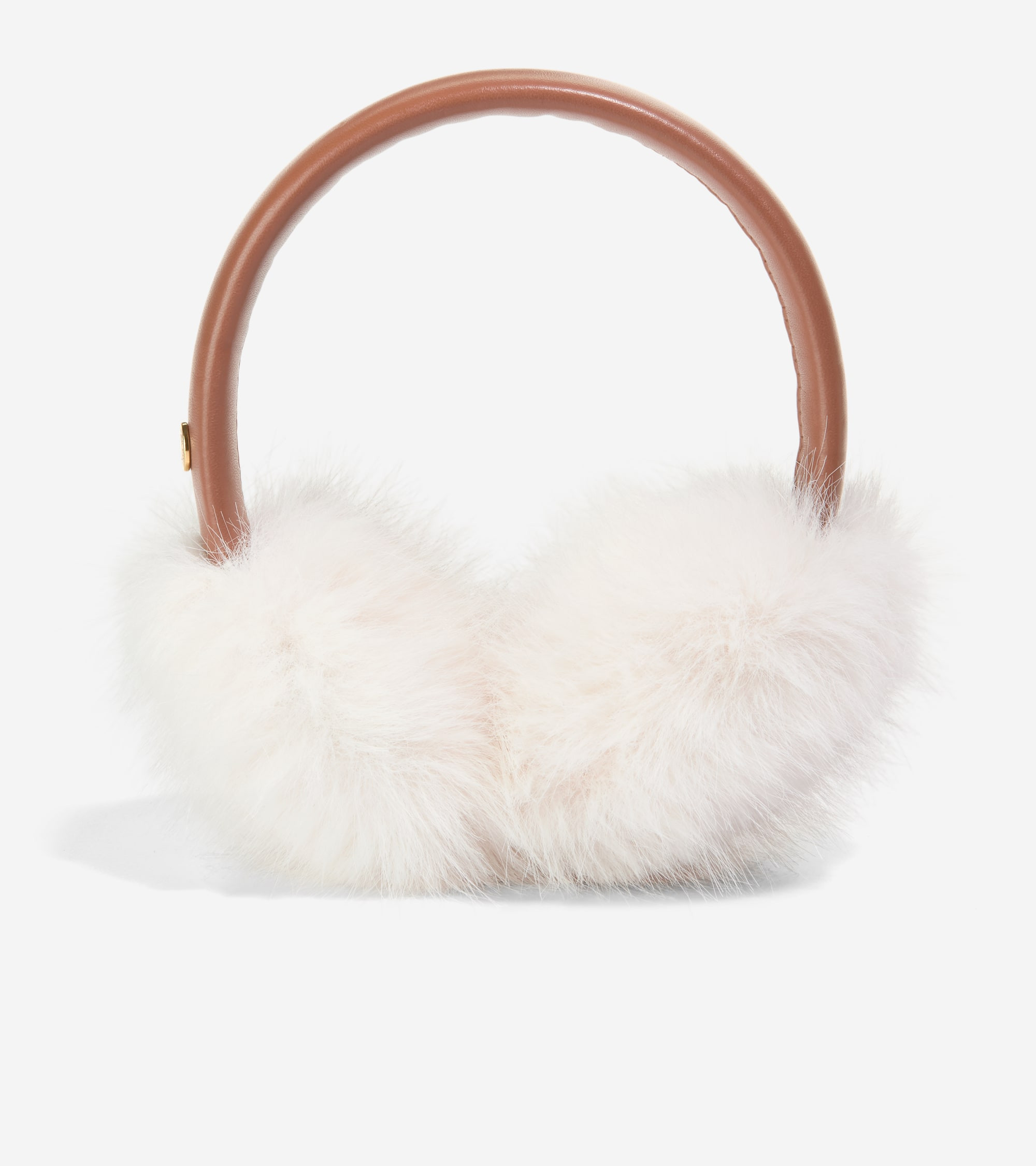 Women's Leather Earmuffs in White | Cole Haan | Cole Haan (US)