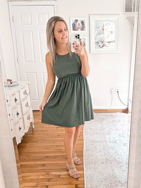 Short green dress from Amazon (size small). 