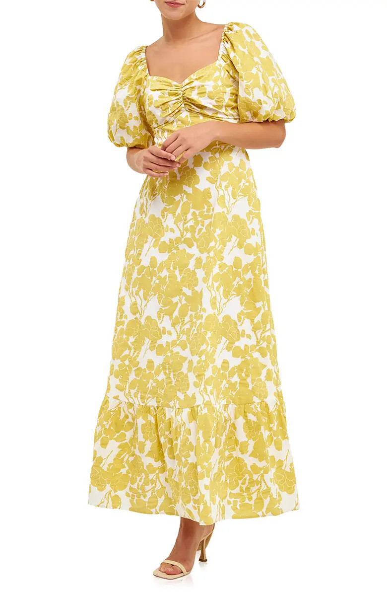 Floral Print Cotton Maxi Dress | Nordstrom