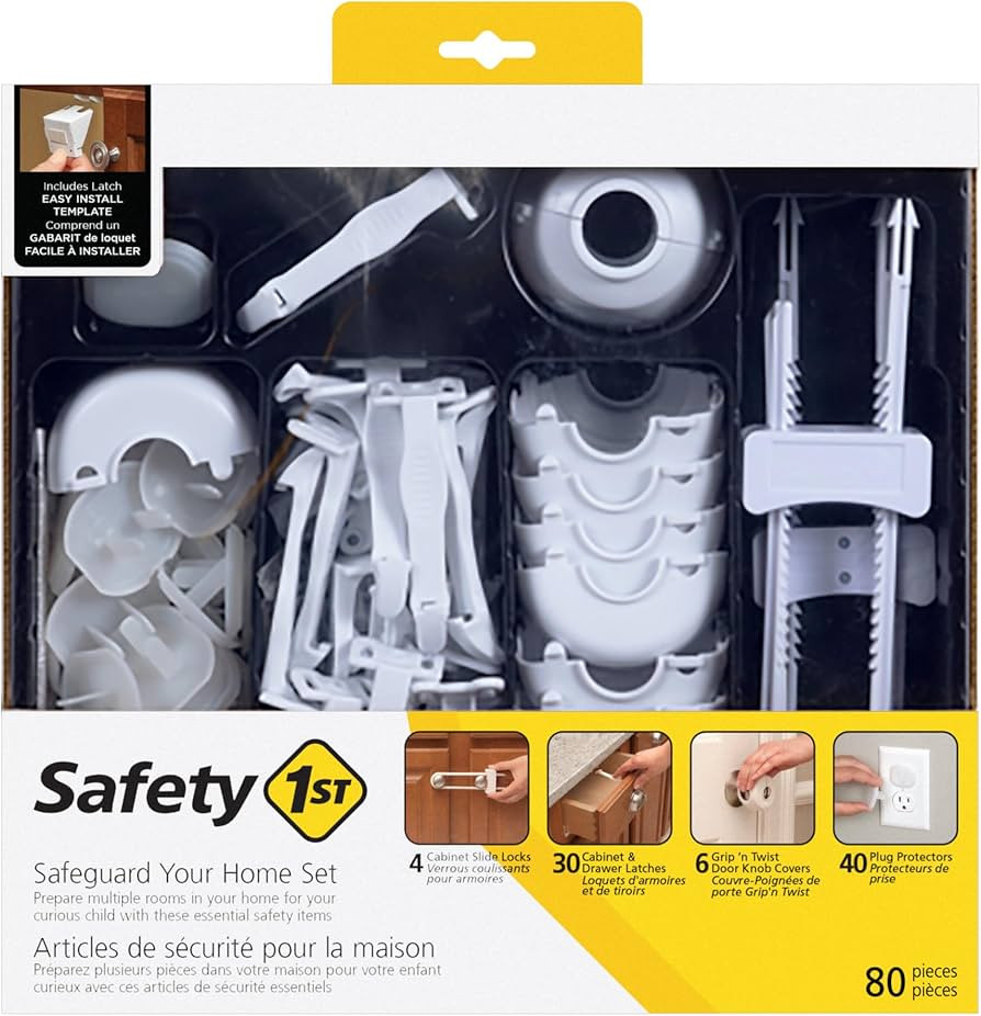 Safety 1st Home Safeguarding and Childproofing Set (80 Pcs), White | Amazon (US)