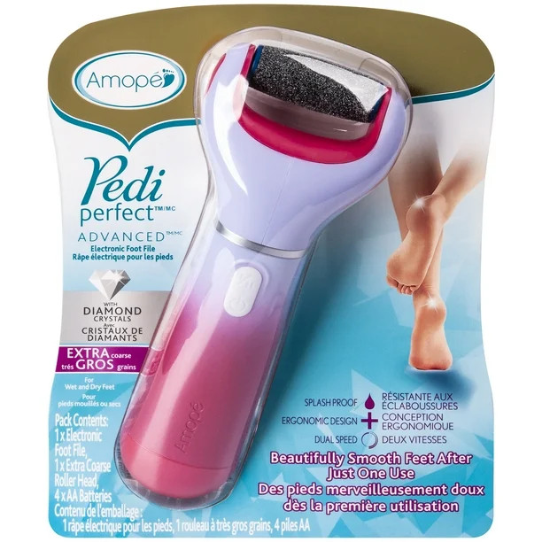 Amope Pedi Perfect Advanced Electronic Foot File for Removing Hard and Dead Skin, 1 Ct | Walmart (US)