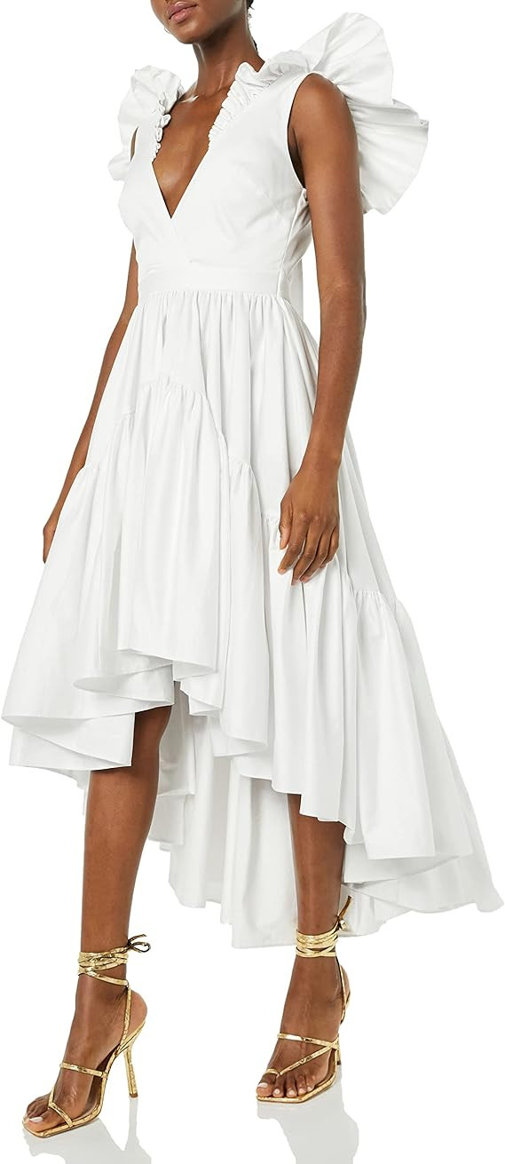 Making the Cut Season 3 Episode 1 Winning Look Sienna's Ruffle High-Low Dress | Amazon (US)