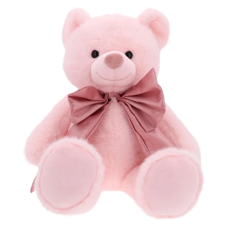 Large Bear Plush, Pink, Mother's Day by Way To Celebrate | Walmart (US)