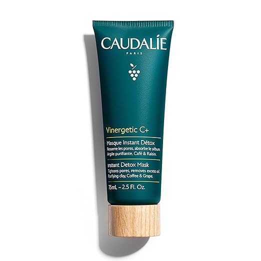 Caudalie Instant Detox Clay Mask - Cleanse and visibly tighten pores in 10 minutes, with Pink Cla... | Amazon (US)