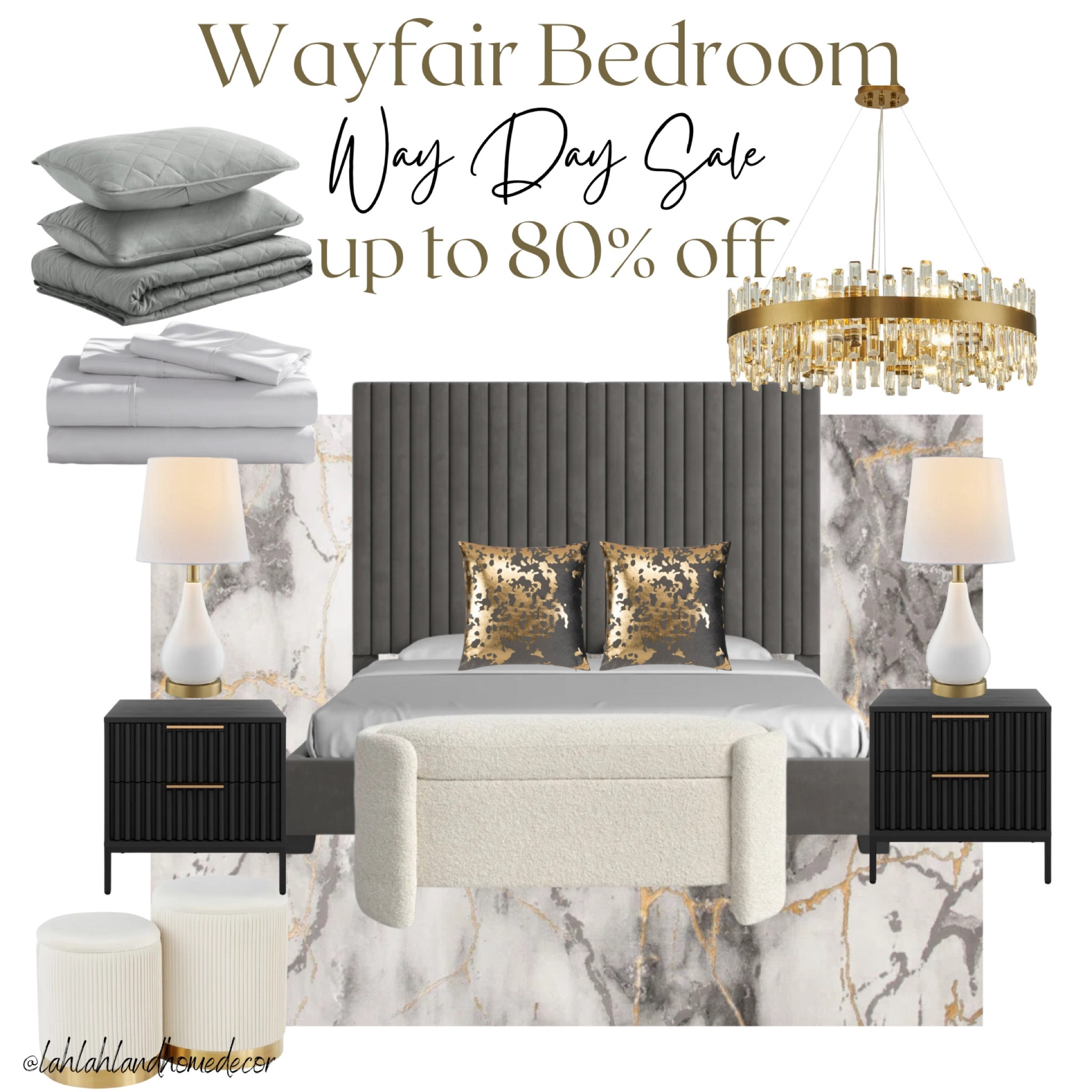 @Wayfair Way Day Sale on bedding up to 80% off! bed | comforter | storage ottoman | night stand | rug | pillow | blanket | sheet | gold | chandelier | lamp 

#LTKHome #LTKFindsUnder100 #LTKSaleAlert