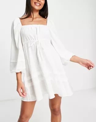 The Frolic smock beach dress in white | ASOS | ASOS (Global)