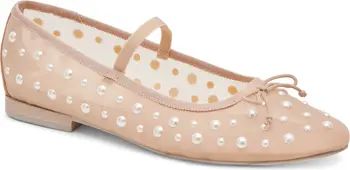 Cadel Imitation Pearl Mary Jane Flat (Women) | Nordstrom