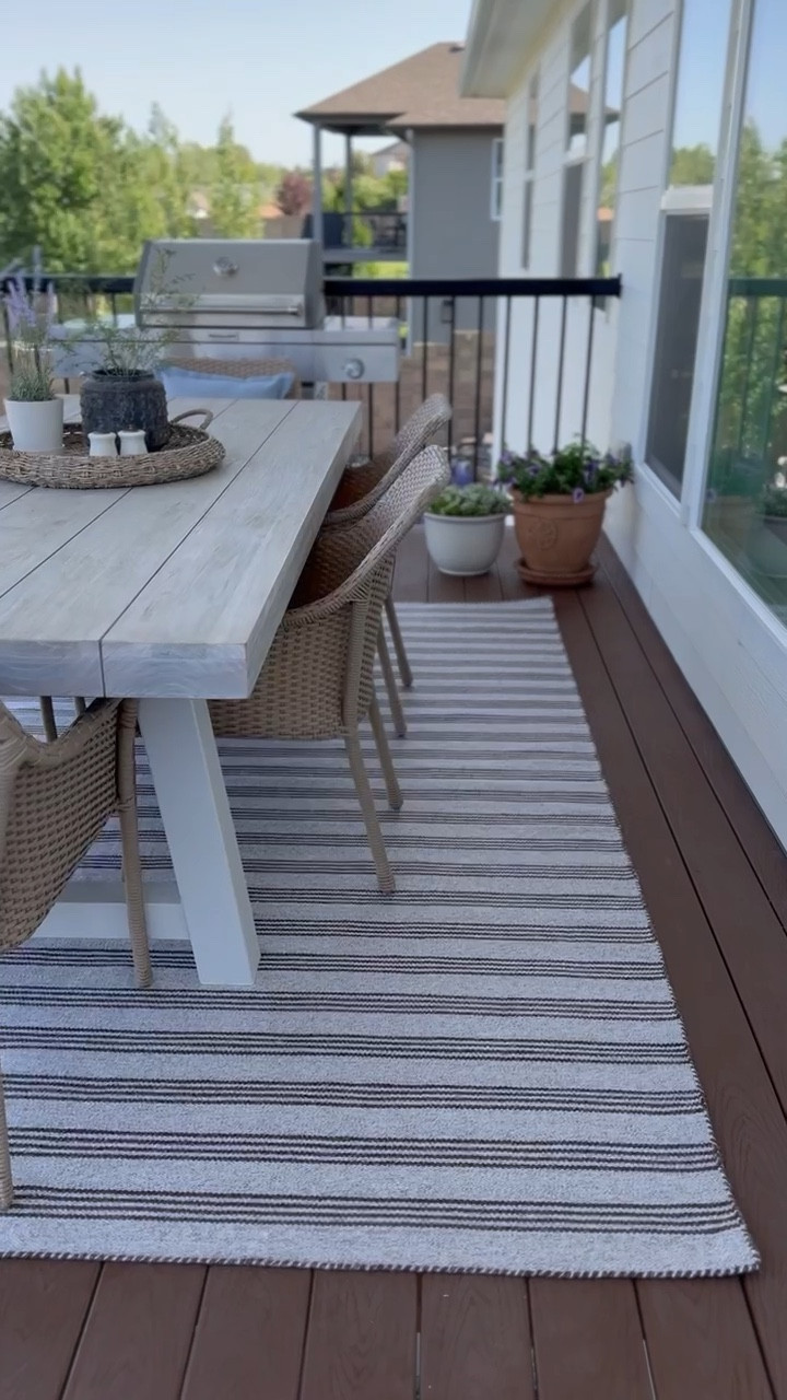 The most stunning outdoor area rug by Loloi! Many of my favorite Loloi rugs are greatly marked down right now including this one and many others we have in our home. Some are up to 65% off right now!! 

#LTKSaleAlert #LTKSummerSales #LTKHome