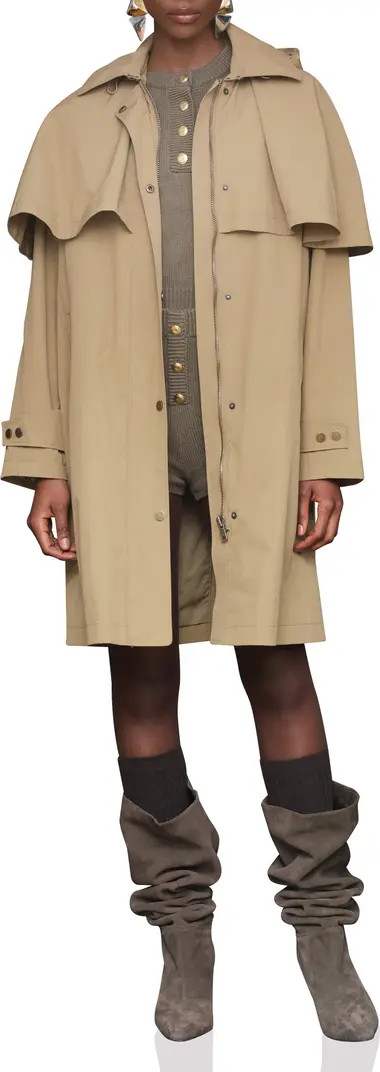Avec Les Filles Hooded Cape Raincoat | Nordstrom | Nordstrom