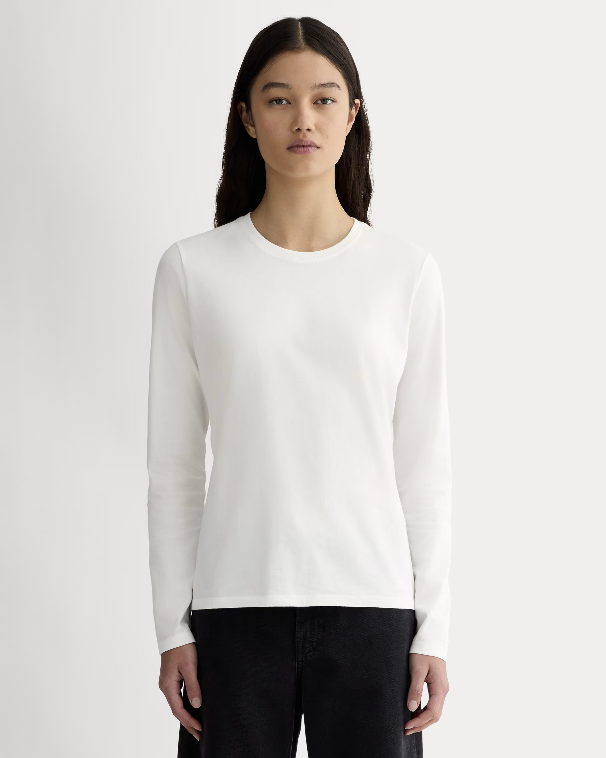 The Slim Long-Sleeve Crew in Essential Cotton | Everlane