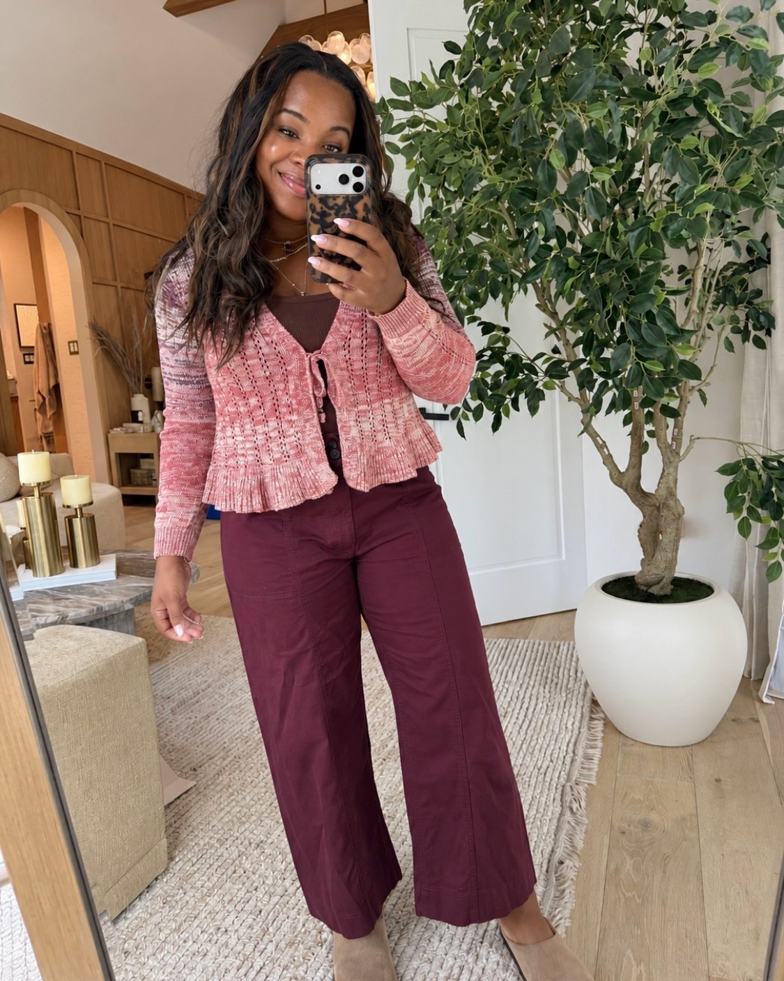 My pants are only $26! Pairs so well with this tie front cardigan 👏🏾

#LTKSeasonal #LTKMidsize
