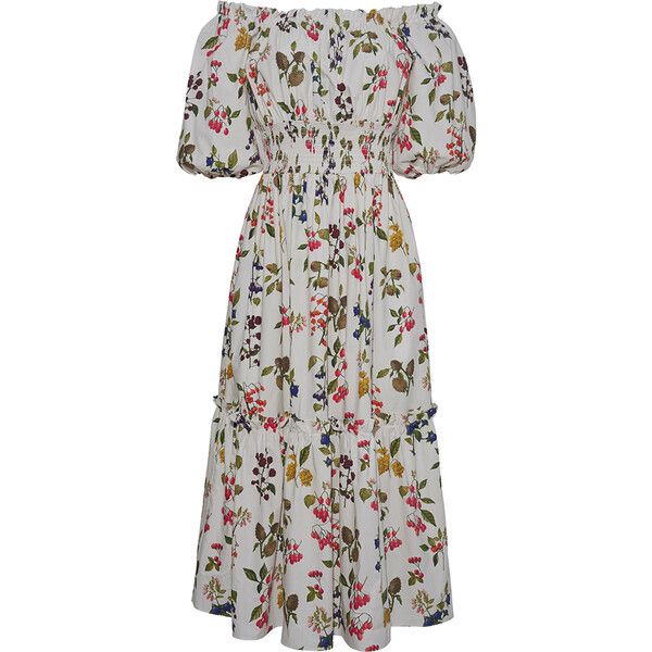 Women's Mimi Dress, Botanical Allover Ivory | Maisonette