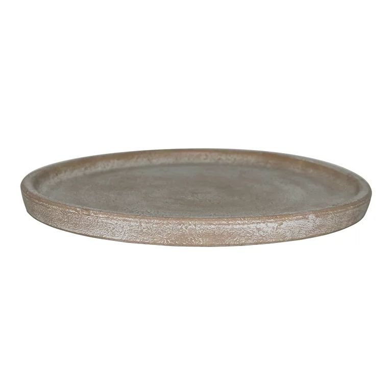 Better Homes & Gardens 10 in. Hand-painted Brown Earthenware Saucer | Walmart (US)